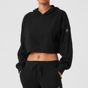 Alo Yoga Muse Hoodie in Black - Size Medium